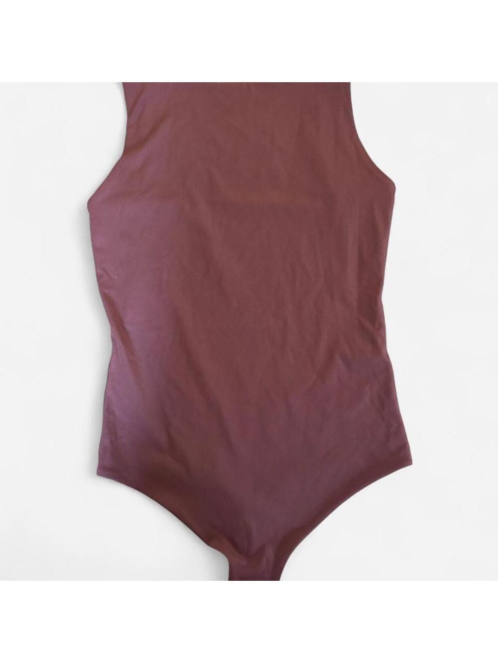 Calia Women's Burgundy and Brown Bodysuit